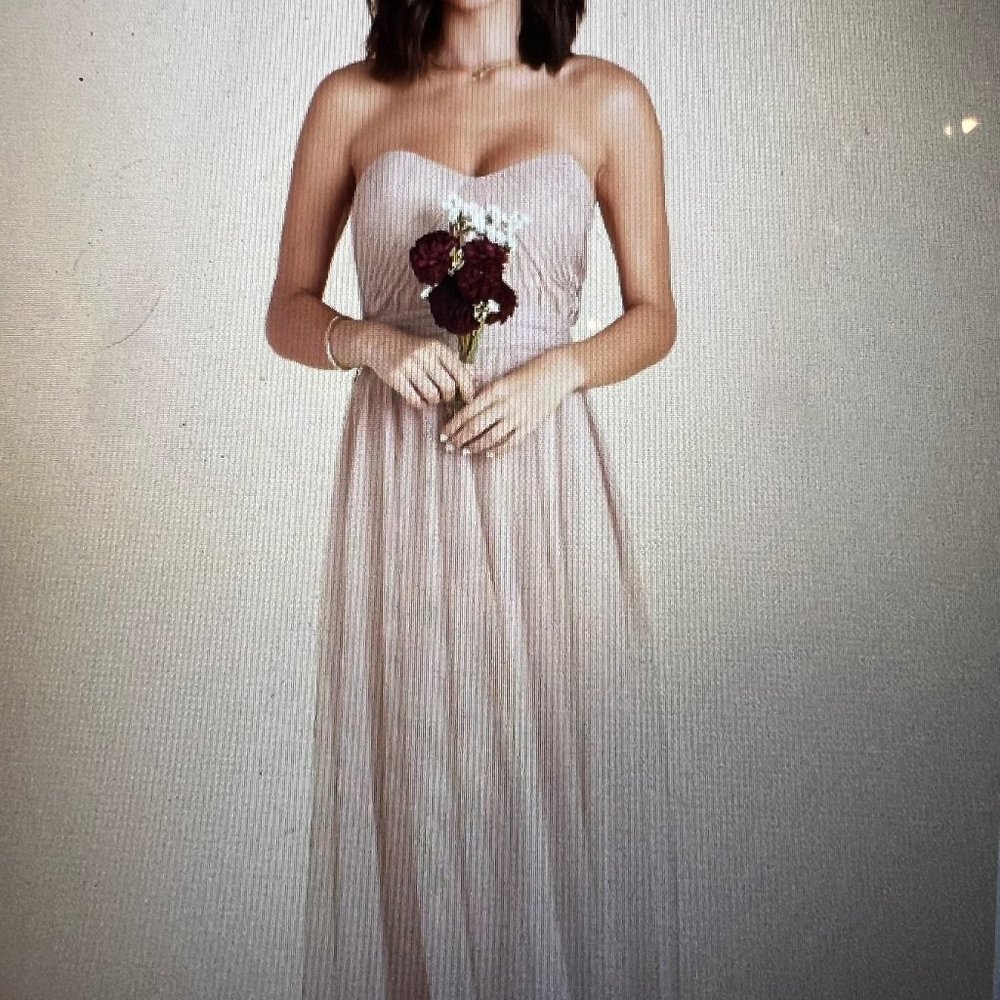 Birdy Grey, Christina Convertible Dress, Tulle Sandy Taupe, Size S